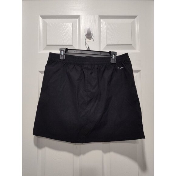 Eddie Bauer Black Tulip Hem Skirt Short Medium Golf Comfy NWOT - Picture 6 of 13